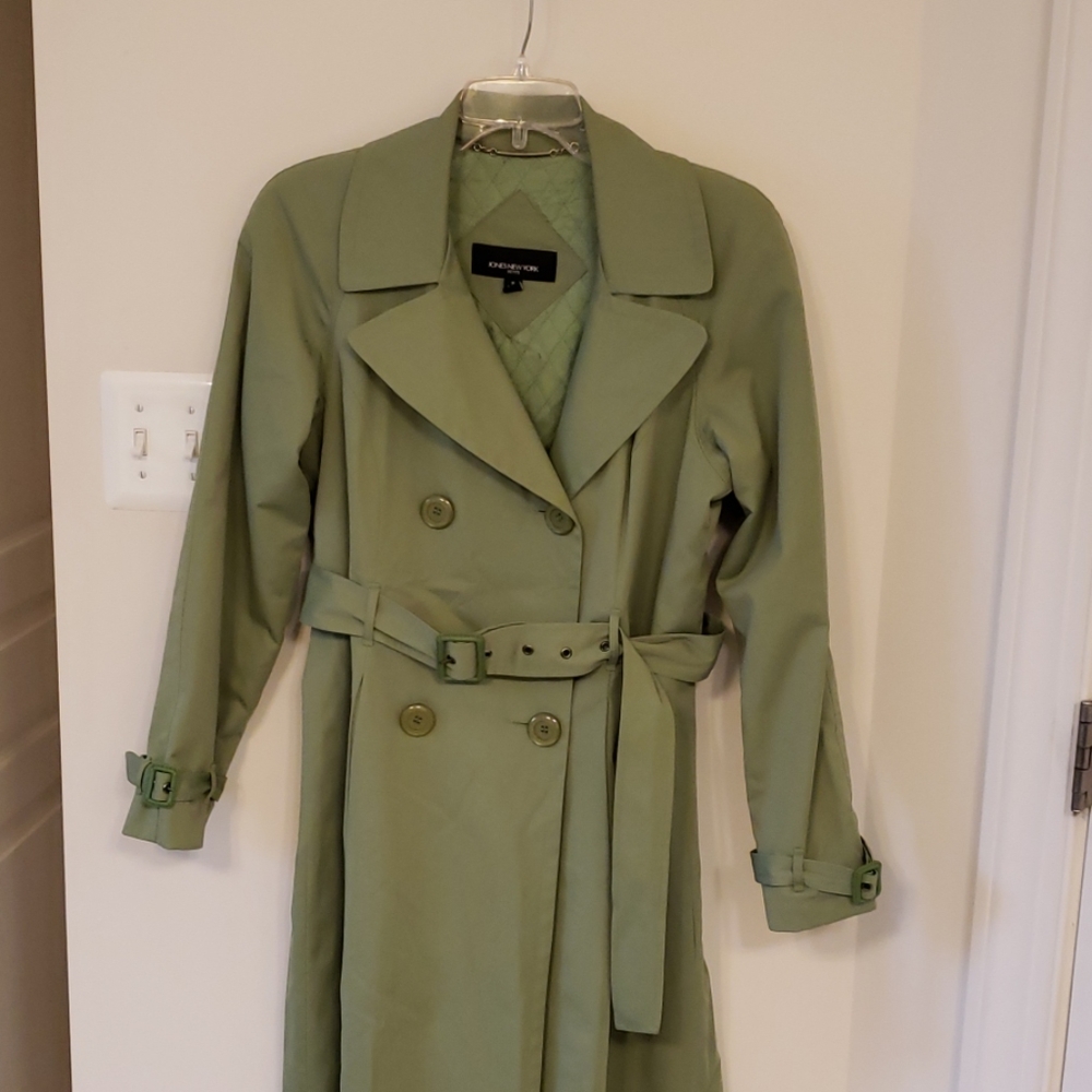 Jones New York Petite Size M, Green All Weather